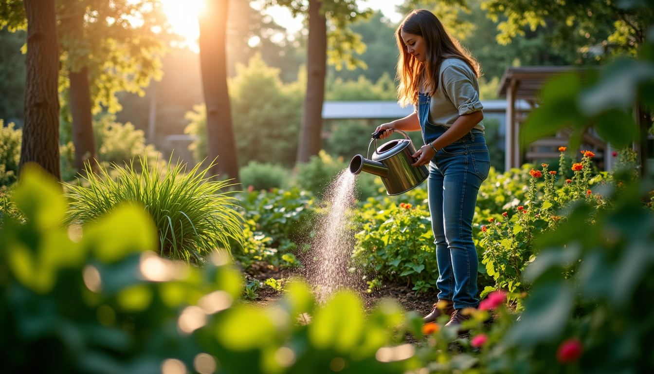 Illustration : l'arrosage est sans doute l'aspect le plus délicat — créez votre oasis verte : astuces pour maison et jardin