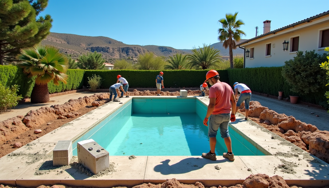 Illustration : rocheux ou instable n&eacute;cessitera des travaux de pr&eacute;paration &mdash; construire une piscine &agrave; perpignan : d&eacute;marches et budget