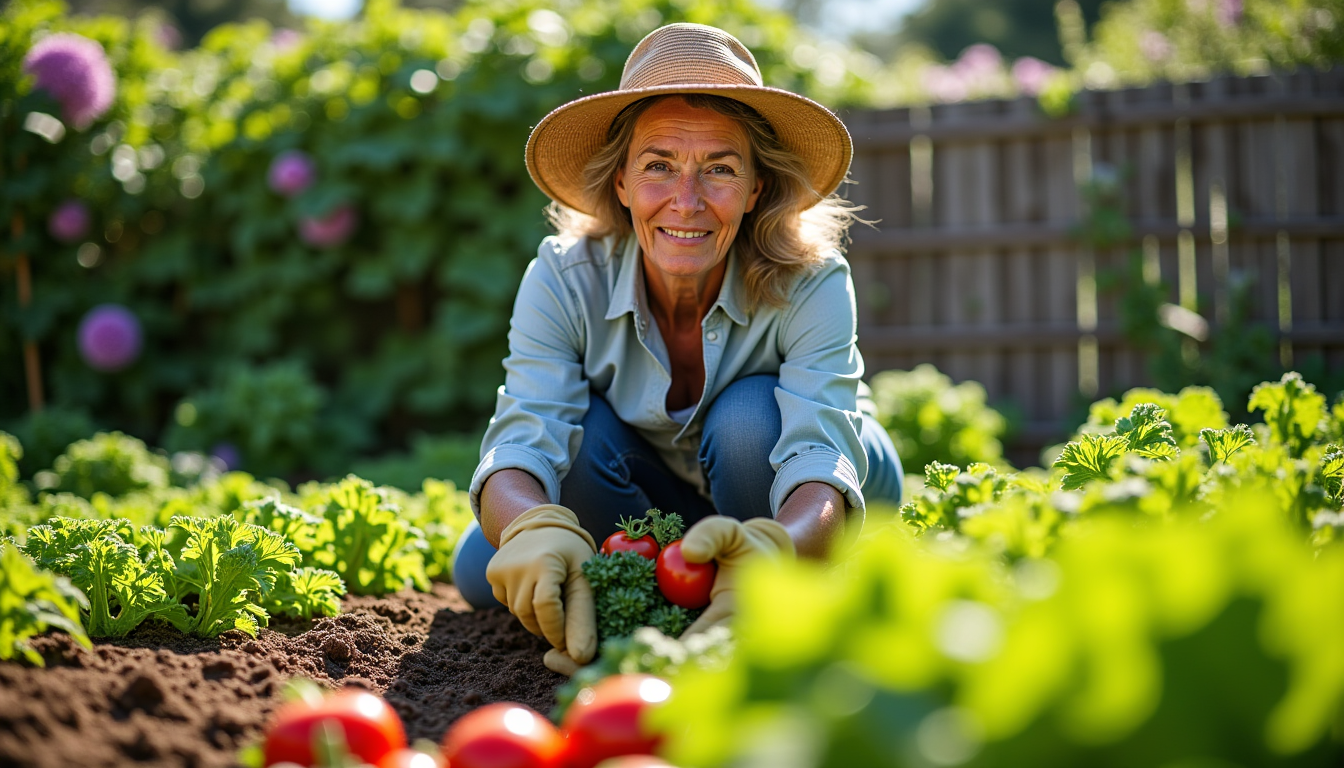 Illustration : de plus, le paillage agit comme une barrière — secrets des jardiniers pour faire un potager productif toute l’année