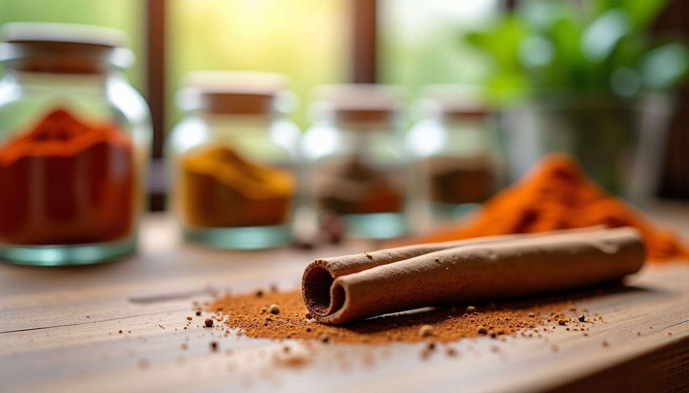 guide des épices essentielles à avoir dans sa cuisine pour débuter — la cannelle, avec son parfum doux et boisé,