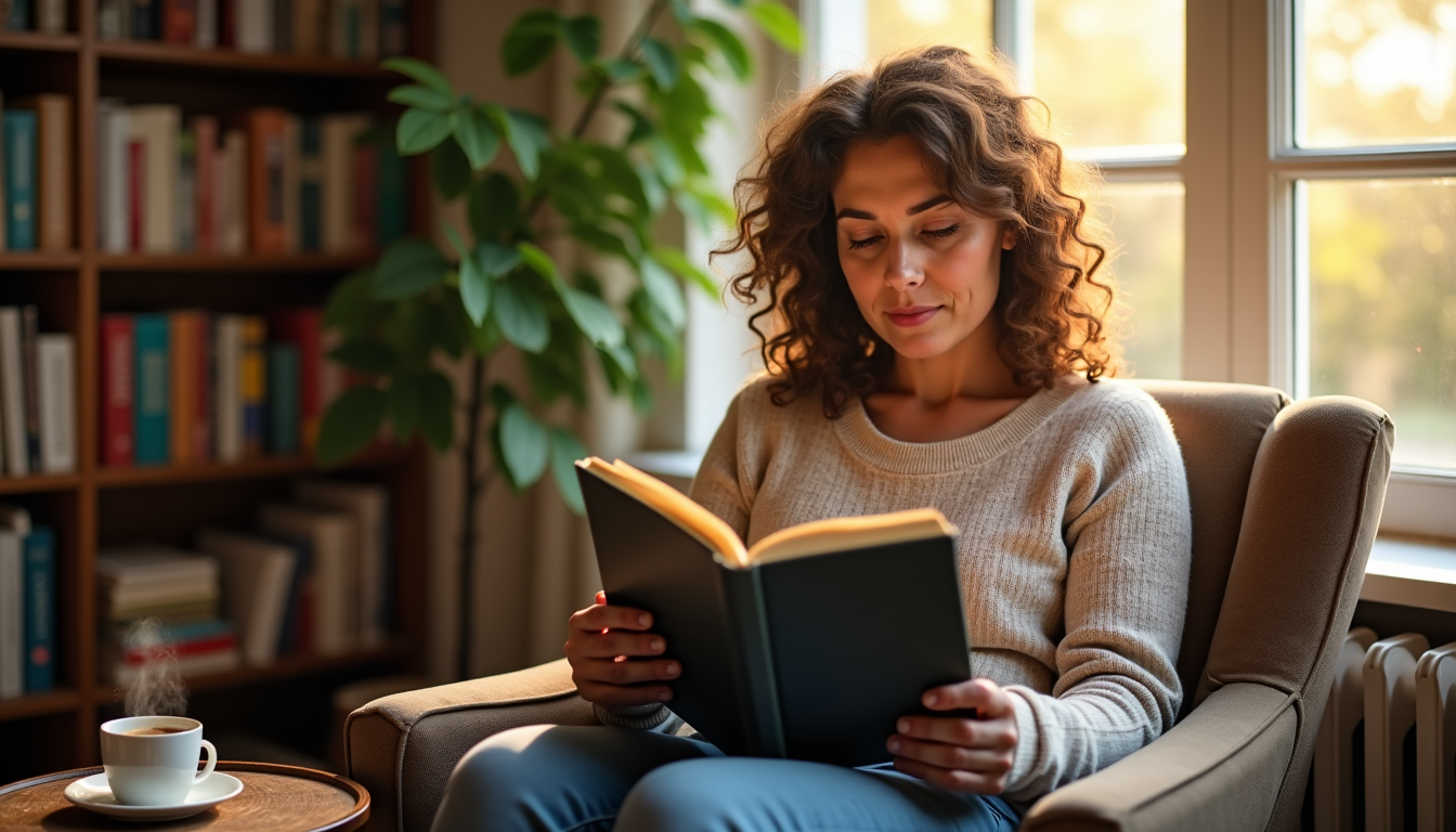 7 façons d'intégrer la culture à votre routine bien-être — instaurer un rituel de lecture, même pour quelques
