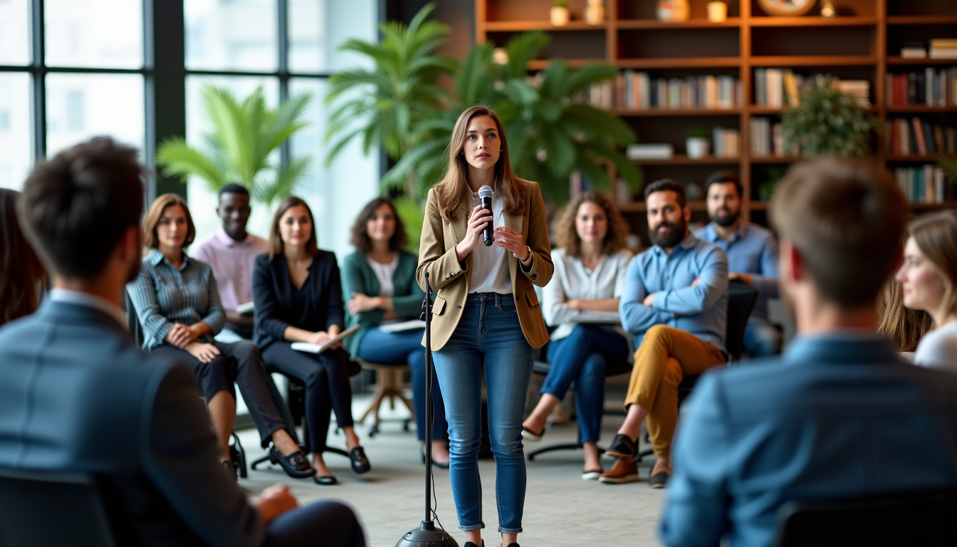 rencontre et partage : l'essence d'un événement réussi — spontané. encourager la prise de parole via des