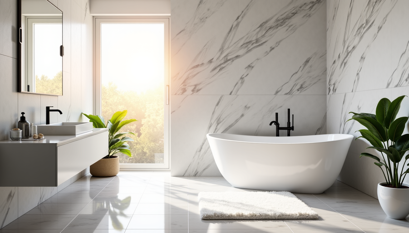 salle de bain : transformez votre espace avec l'élégance du panneau pvc marbre — voici un aperçu des principaux avantages du panneau