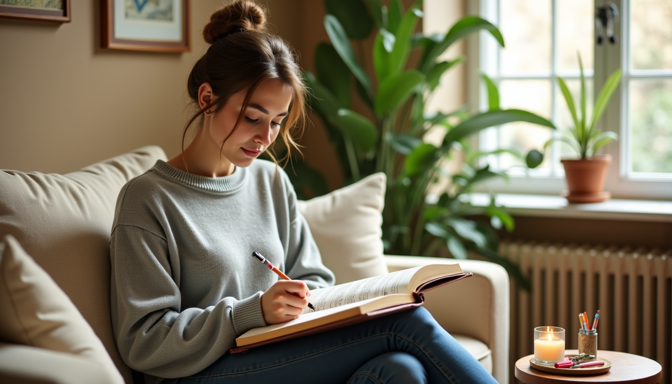Illustration : e conscience, tenir un journal émotionnel, consulter un — priorité au bien-être : la santé mentale avant tout