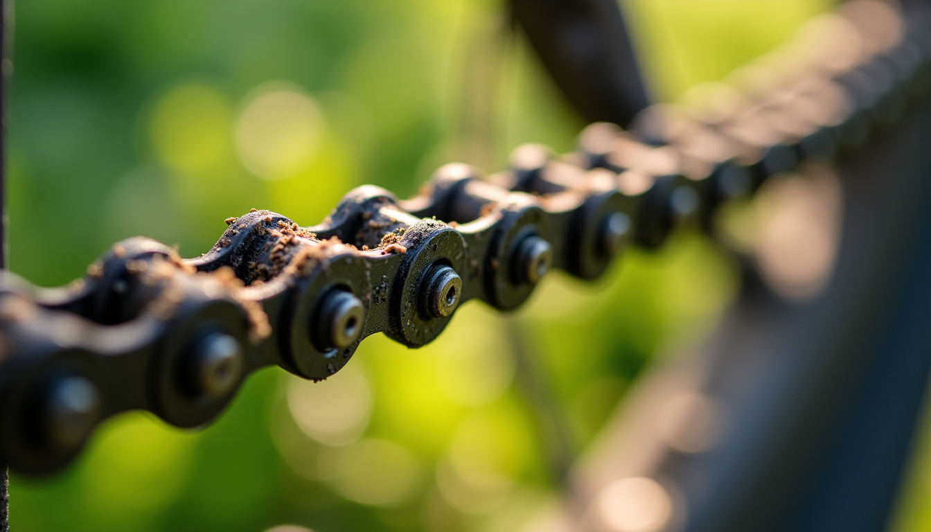 réparer une chaîne de vélo qui saute régulièrement ? — une chaîne et une transmission sales sont des