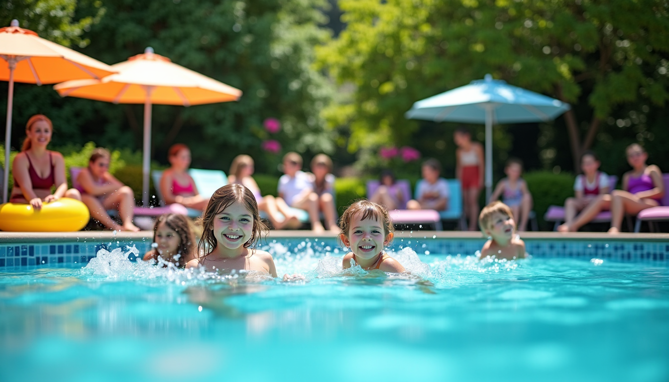Illustration : ces espaces sont essentiels pour créer un sentiment — piscine : lieu de détente et reflet social