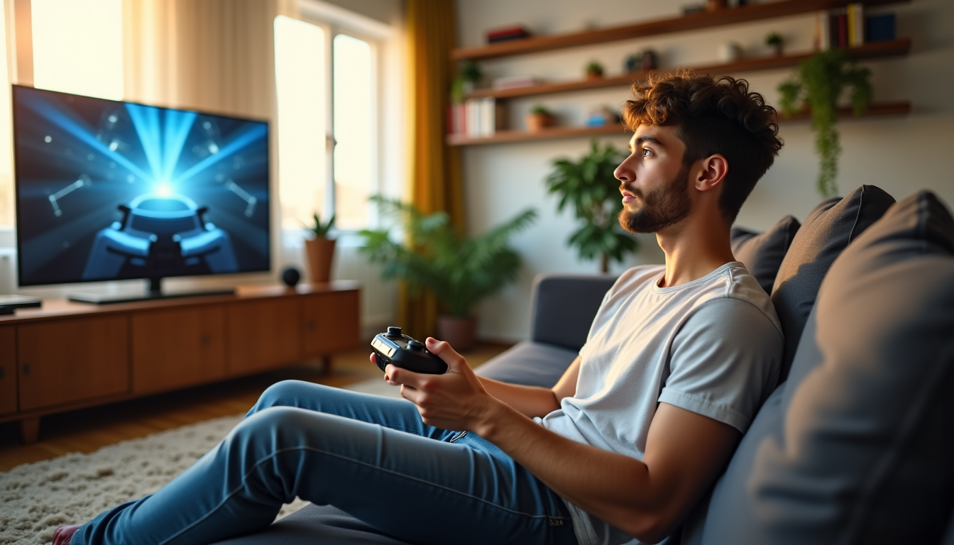 Illustration : enfin, les jeux peuvent offrir un sentiment de — jeu vidéo et détente : un duo gagnant pour le bien-être