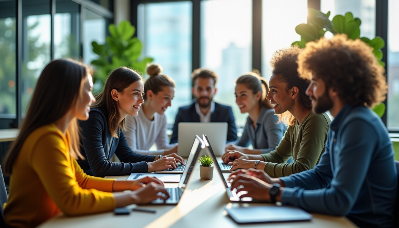 Illustration : lorsque les employés sont en phase avec les — explorons l'impact des entreprises sur notre vie quotidienne