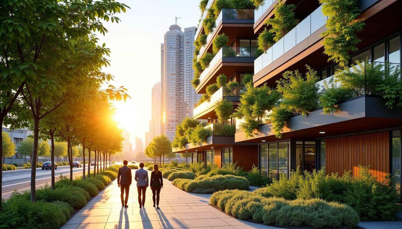 Illustration : est devenue une composante intrinsèque du rendement financier — impact de l'économie verte sur le marché immobilier