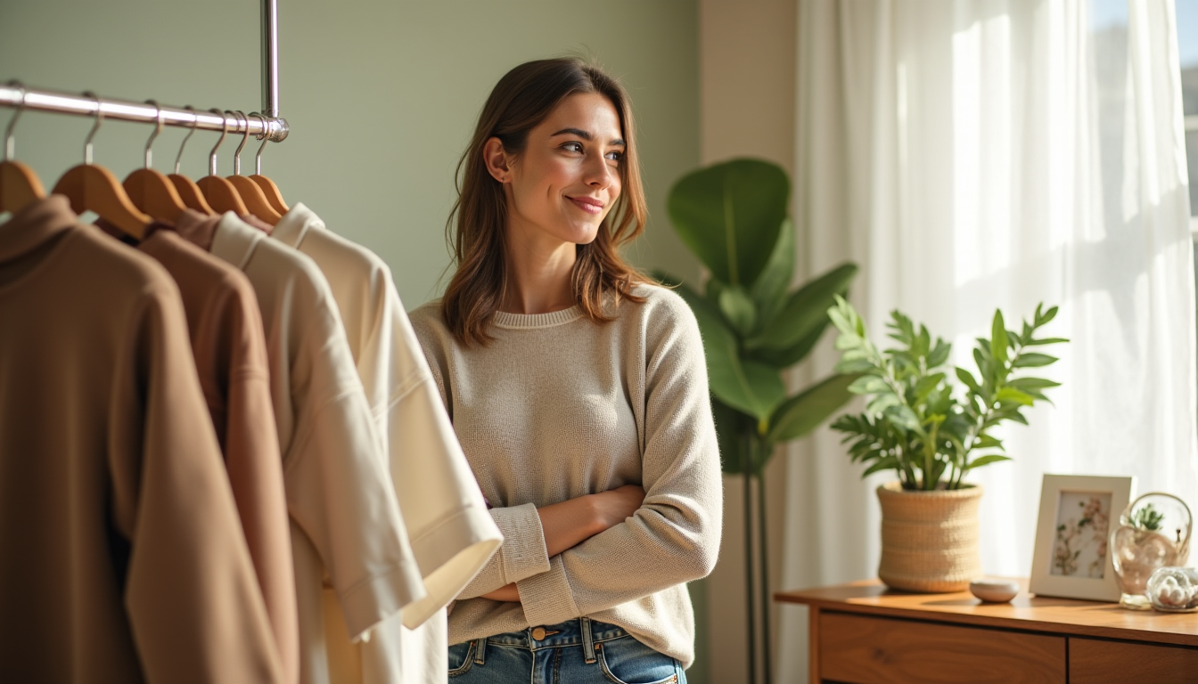 Illustration : la transformation de votre vestiaire est un processus — réinventer sa garde-robe pour un impact durable