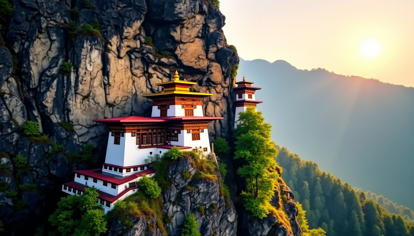 7 lieux magiques pour une évasion inoubliable — taktsang, le nid du tigre, est une ascèse