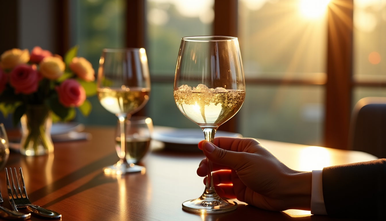 vin blanc chablis à l'apéritif : nos conseils pour une dégustation réussie — tenez le verre par le pied pour éviter