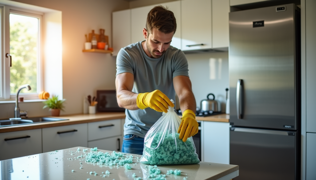 bricolage maison : comment r&eacute;agir imm&eacute;diatement face &agrave; une vitre bris&eacute;e ? &mdash; le sac comme contenant du verre bris&eacute; pour