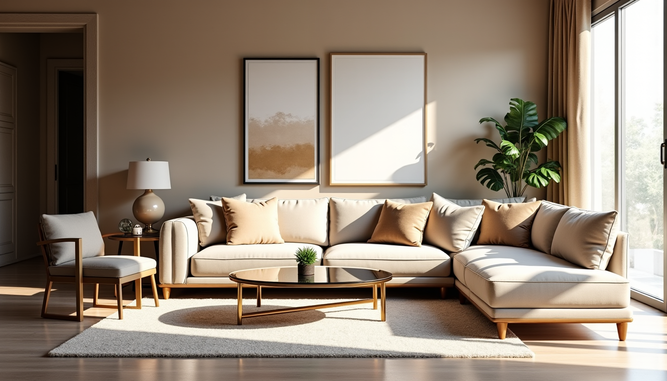 ce que vous ignorez sur le chic intérieur moderne — une palette de tons neutres, rehaussée par des