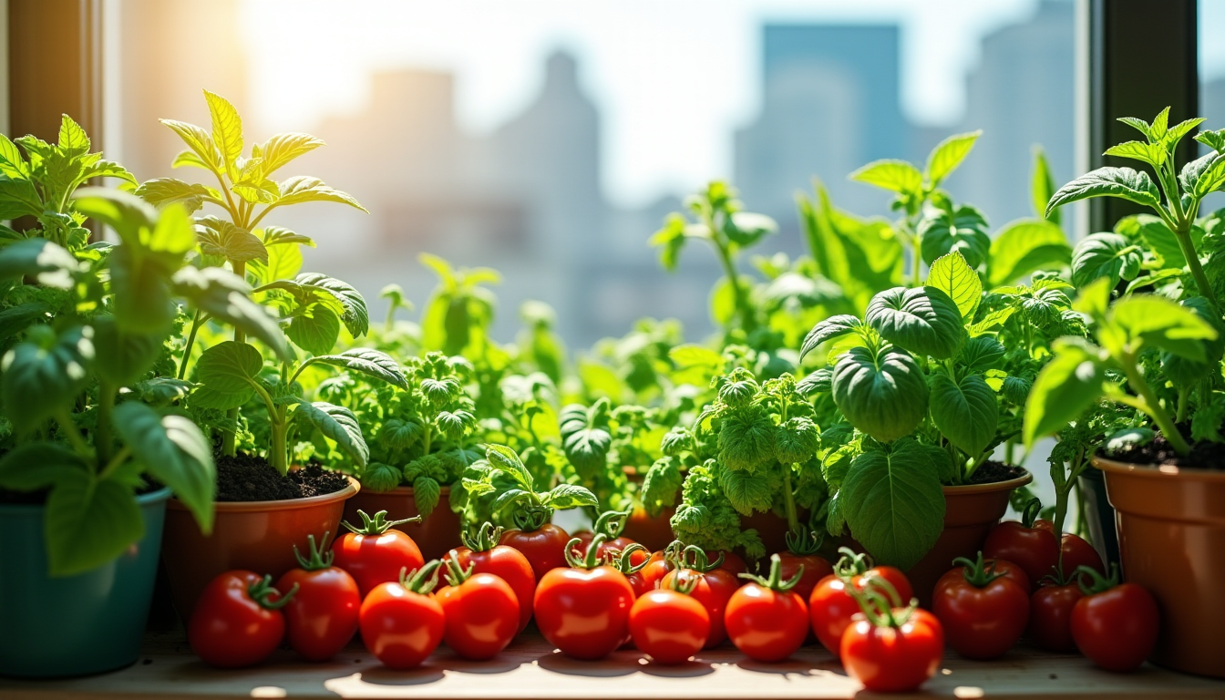faire un potager sur son balcon ou sa terrasse ? — n optimisée de l'eau mélange de légumes et