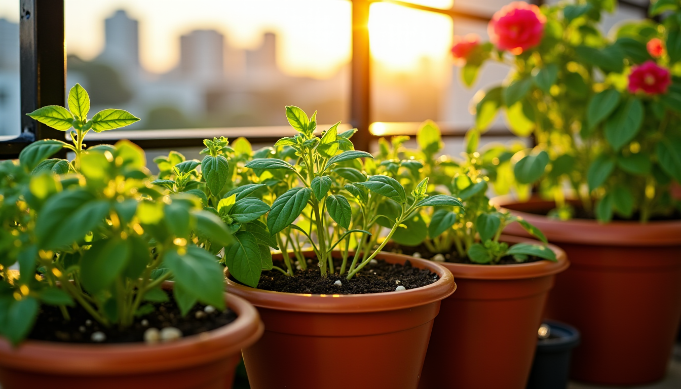 Illustration : pour faciliter la tâche et assurer une hydratation — faire un potager sur son balcon ou sa terrasse ?