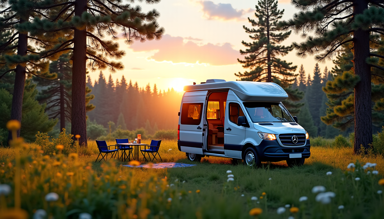 Illustration : grands espaces et la nature, toutes les options — camping-car, van ou fourgon : méthode simple pour choisir le véhicule idéal selon votre façon de voyager