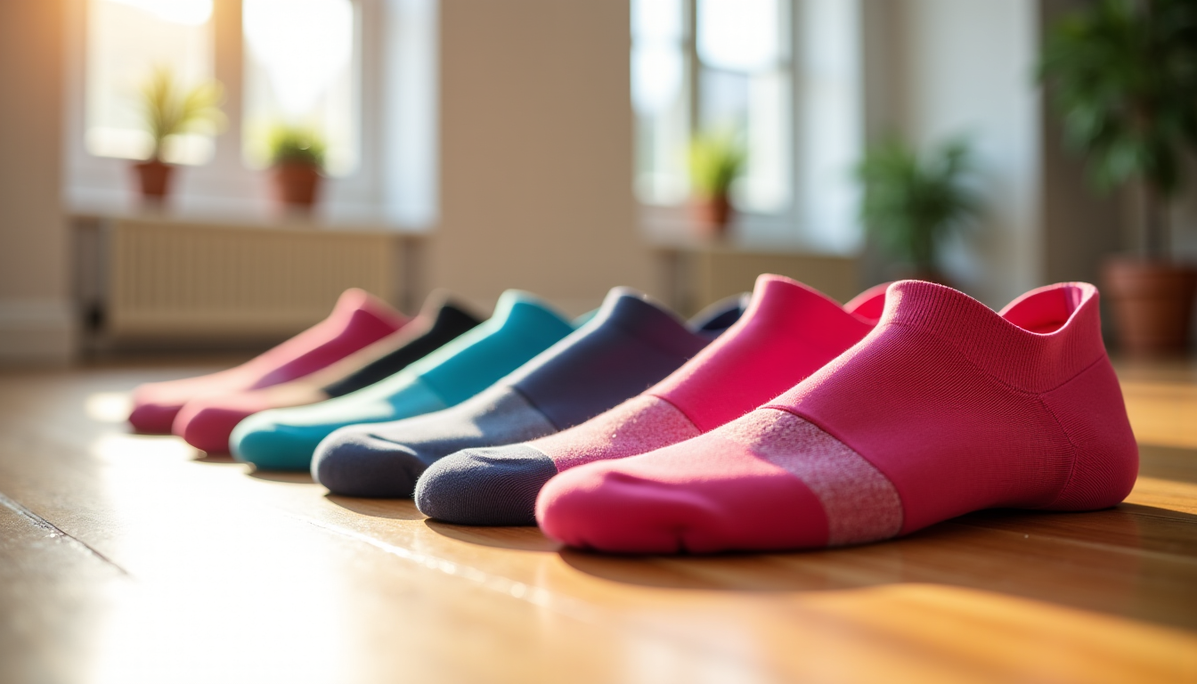 Illustration : il est recommandé de laver les chaussettes à — combien de paires de chaussettes pilates faut-il avoir ?