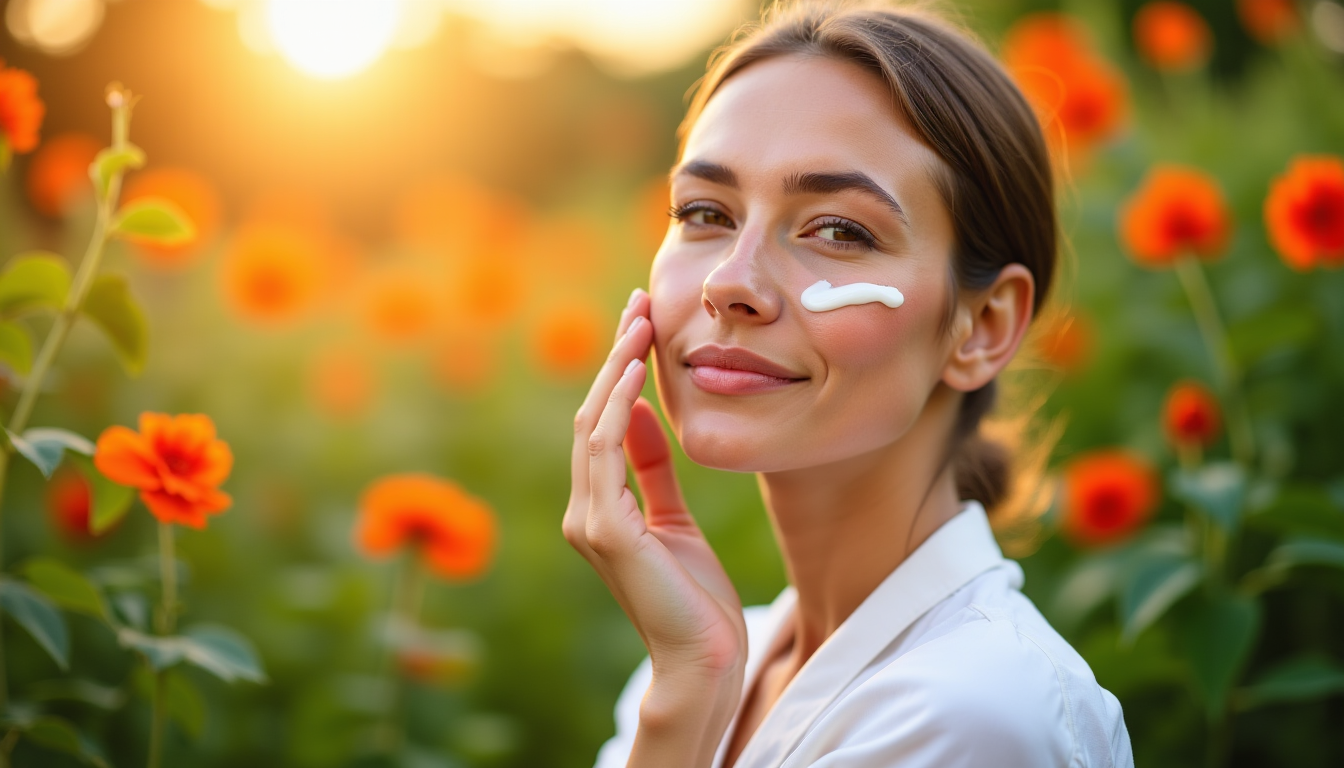 Illustration : ces gestes simples, réalisés avec des produits de — nature et élégance : l'harmonie des soins de beauté