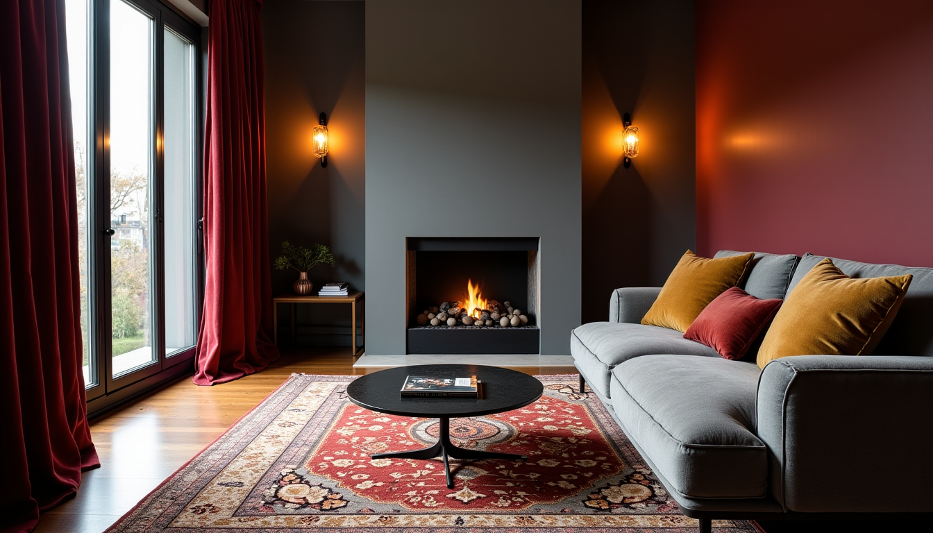 l'art de sublimer votre intérieur avec élégance — , rideaux et tapis ajoutent de la texture,