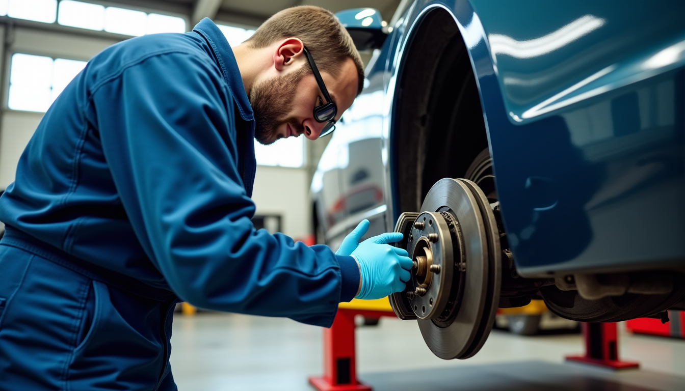 Illustration : un désalignement des roues ou un problème de — détecter les premiers signes d’usure du système de freinage ? (voiture)