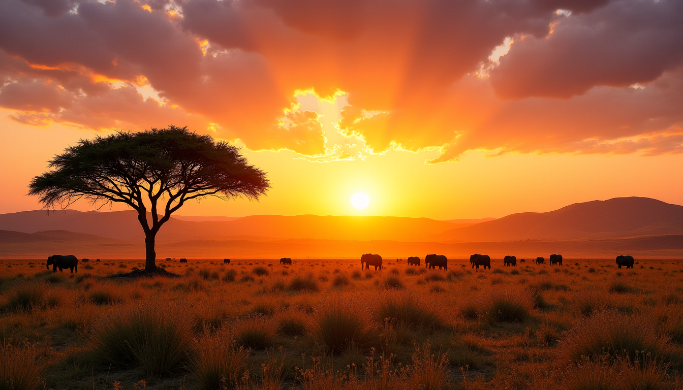 paysages africains les plus impressionnants et leurs particularités — dans toute sa splendeur, offrant des spectacles inoubliables