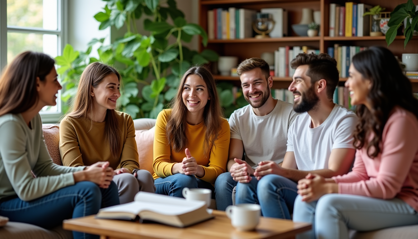 Illustration : positives et bienveillantes. maintenez des liens sociaux forts — identifier ce qui déséquilibre réellement votre bien-être ?