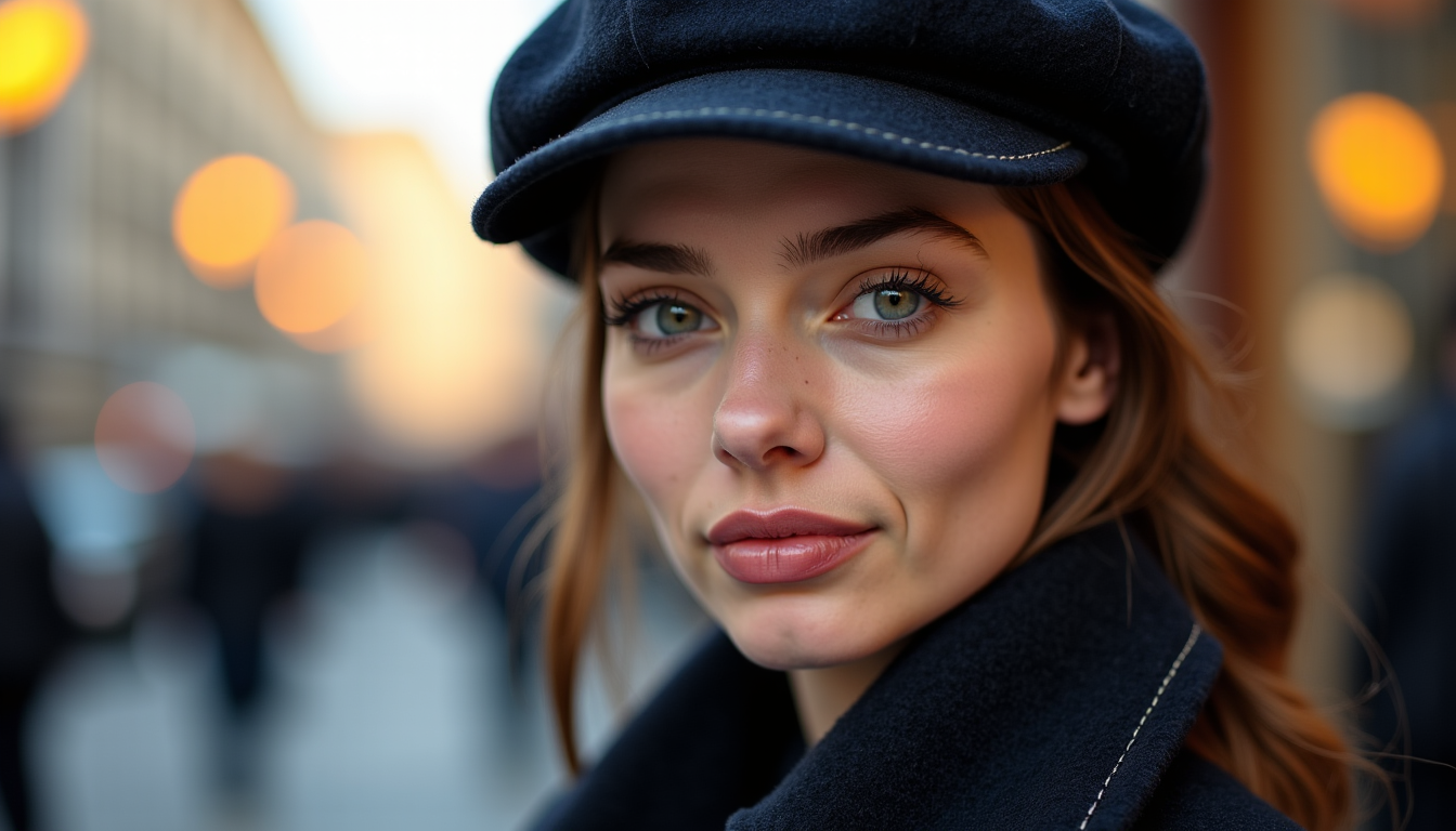 Illustration : structuré, affirmé, traditionnel. toutes formes de visage. — mettre un béret pour femme ?