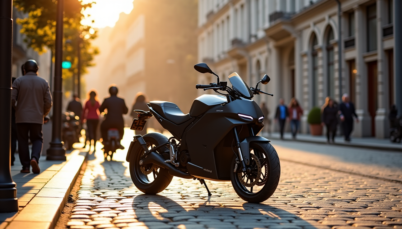 Illustration : cette tranquillité ne signifie pas un manque de — l'innovation silencieuse des motos électriques modernes