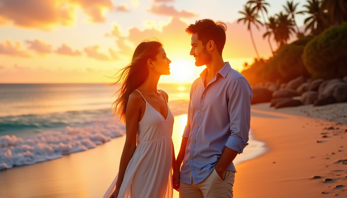 l'amour en voyage : des destinations idylliques pour deux — il est souvent possible de trouver des options