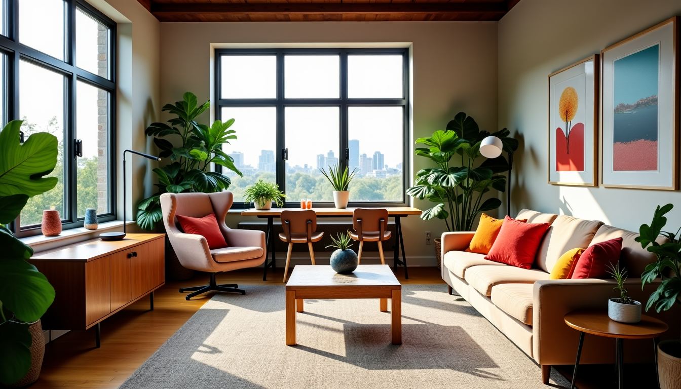Illustration : dans les intérieurs modernes, notamment les lofts ou — transformer votre espace avec des objets déco ?