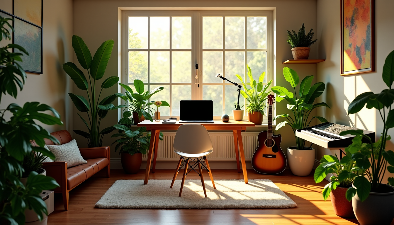 Illustration : pensez à la musique, aux parfums d'ambiance ou — transformez votre espace avec un atelier maison créatif