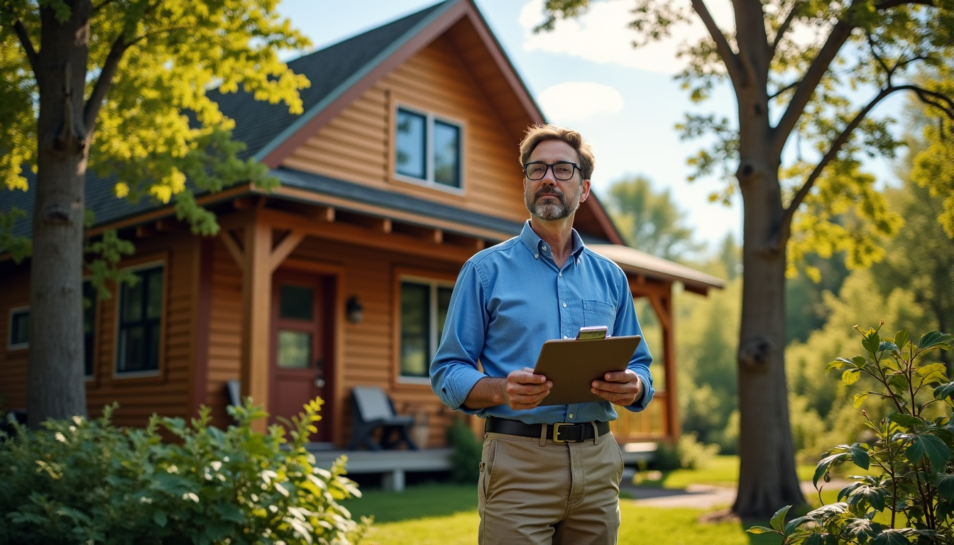 Illustration : la réalisation d'un diagnostic immobilier pour une maison — diagnostic immobilier : garantir la sécurité de votre habitat bois