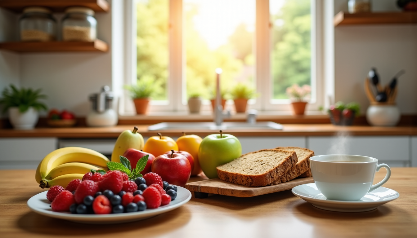 Illustration : illeure satiété jusqu'au prochain repas et une meilleure — optimisez votre bien-être avec une alimentation équilibrée