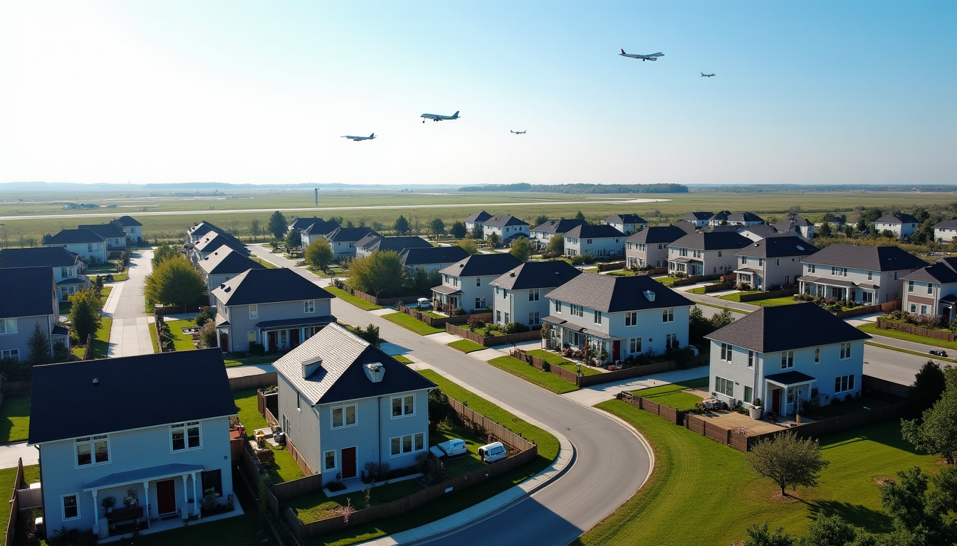 Illustration : dans certaines zones exposées au bruit des aéroports, — diagnostic immobilier : comment assurer un habitat sain et sûr ?