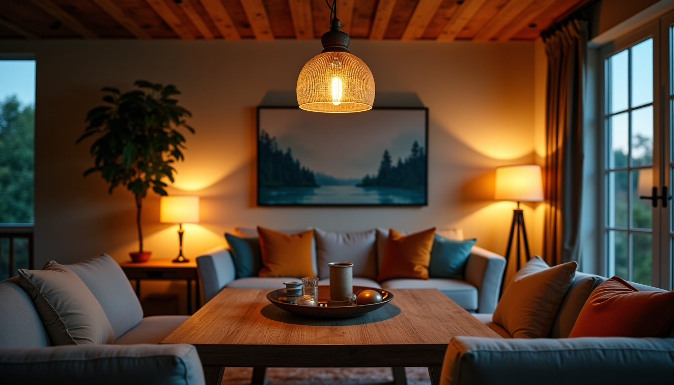 idées créatives pour un intérieur accueillant et personnalisé — l'éclairage joue un rôle crucial dans l'ambiance d'un