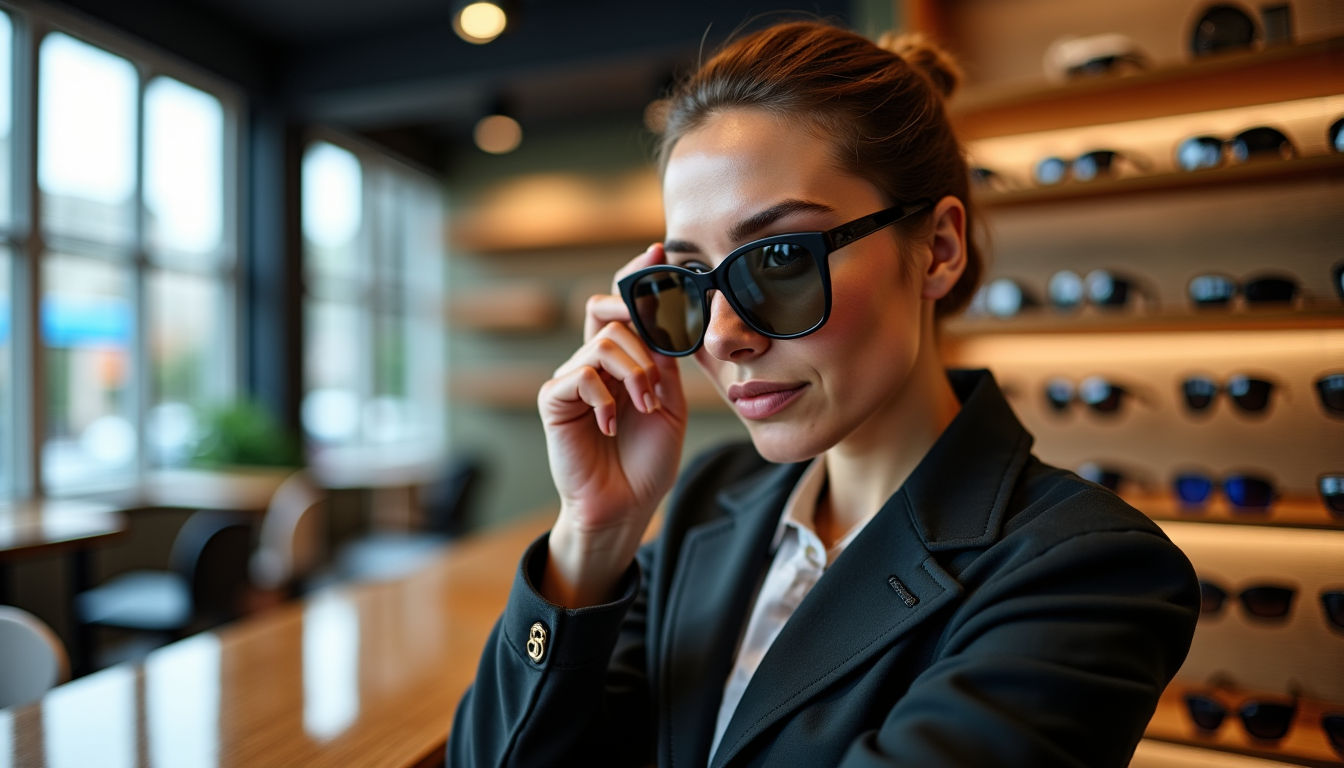 bien choisir ses lunettes de soleil ? — foncés en haut et plus clairs en bas,
