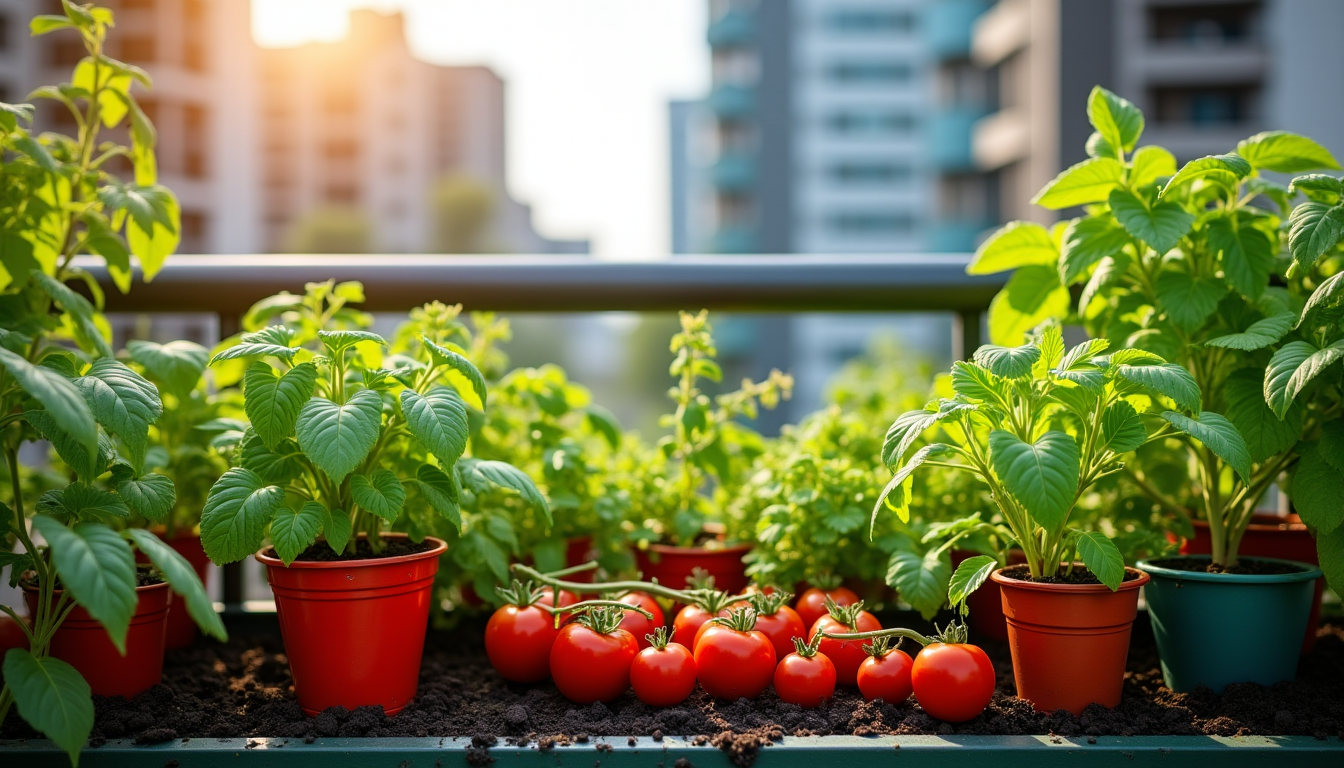 Illustration : recherchez des terreaux enrichis en compost ou en — intégrer un mini-potager dans un espace urbain réduit ?