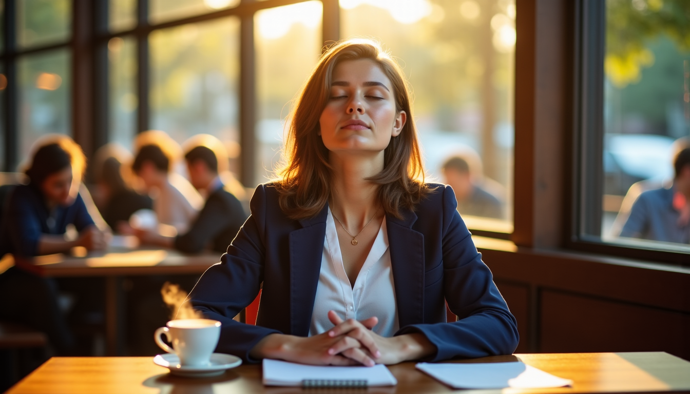 Illustration : ces pratiques ne nécessitent que quelques minutes de — gérer le stress lors d’une première rencontre importante ?