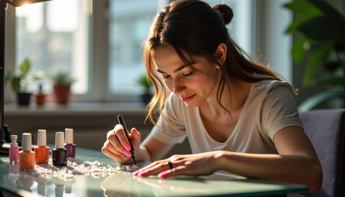 poser les faux ongles en résine ? — un bon éclairage est également indispensable pour la