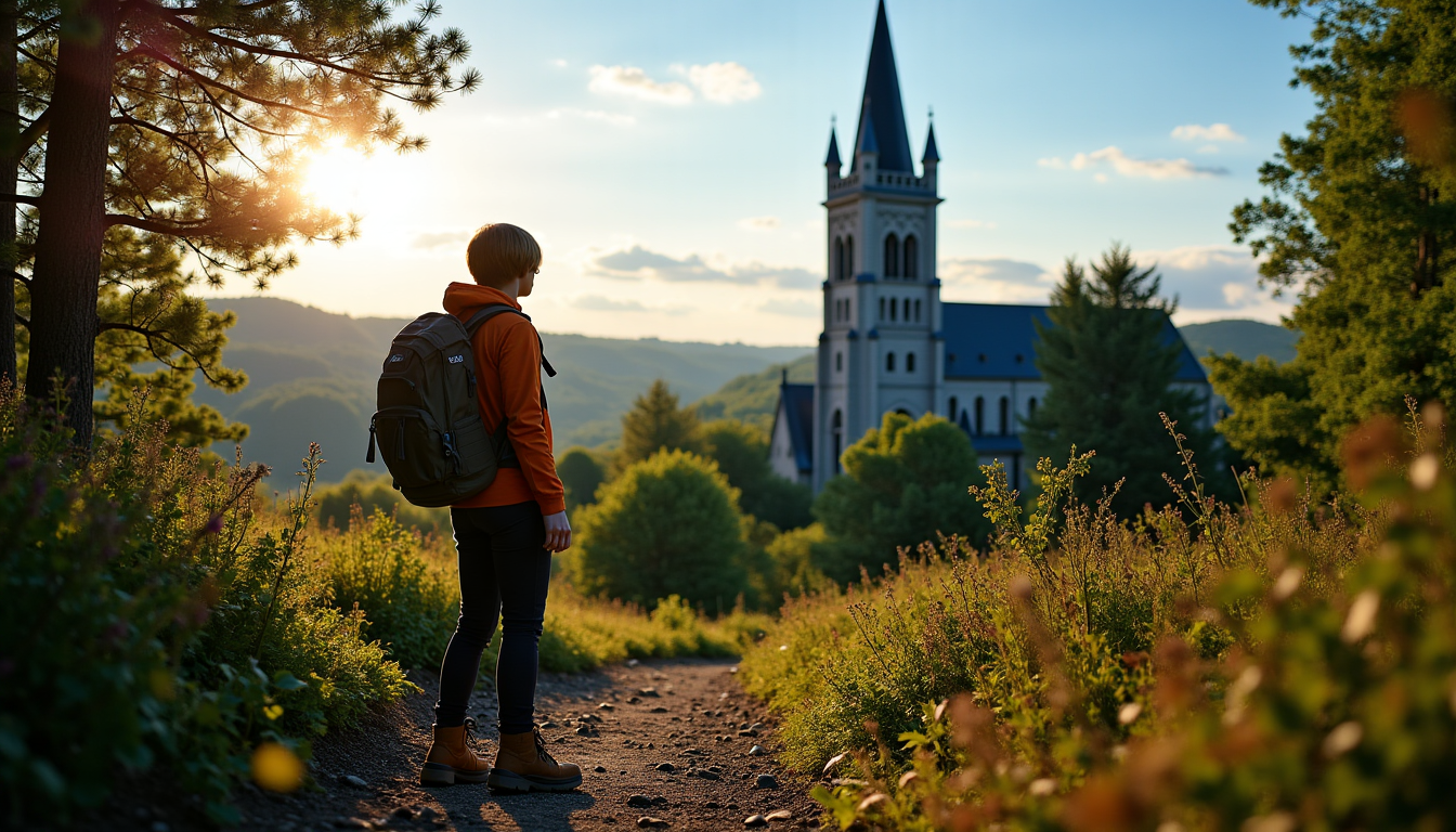 randonnée : comment s’orienter correctement en pleine nature sans réseau — église ou monument point de repère souvent visible