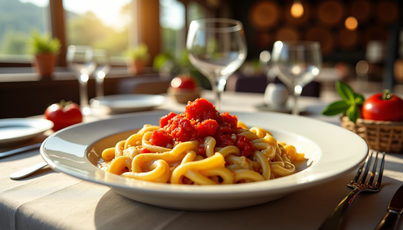 recette de pâtes crémeuses façon restaurant italien — ajoutez ensuite les tomates (fraîches concassées ou en