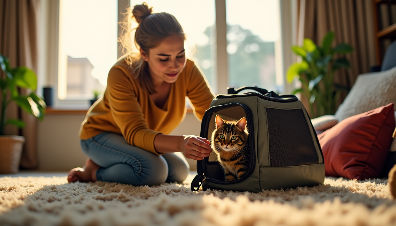 protéger les animaux domestiques face aux changements climatiques ? — e caisse de transport facilement accessible est un