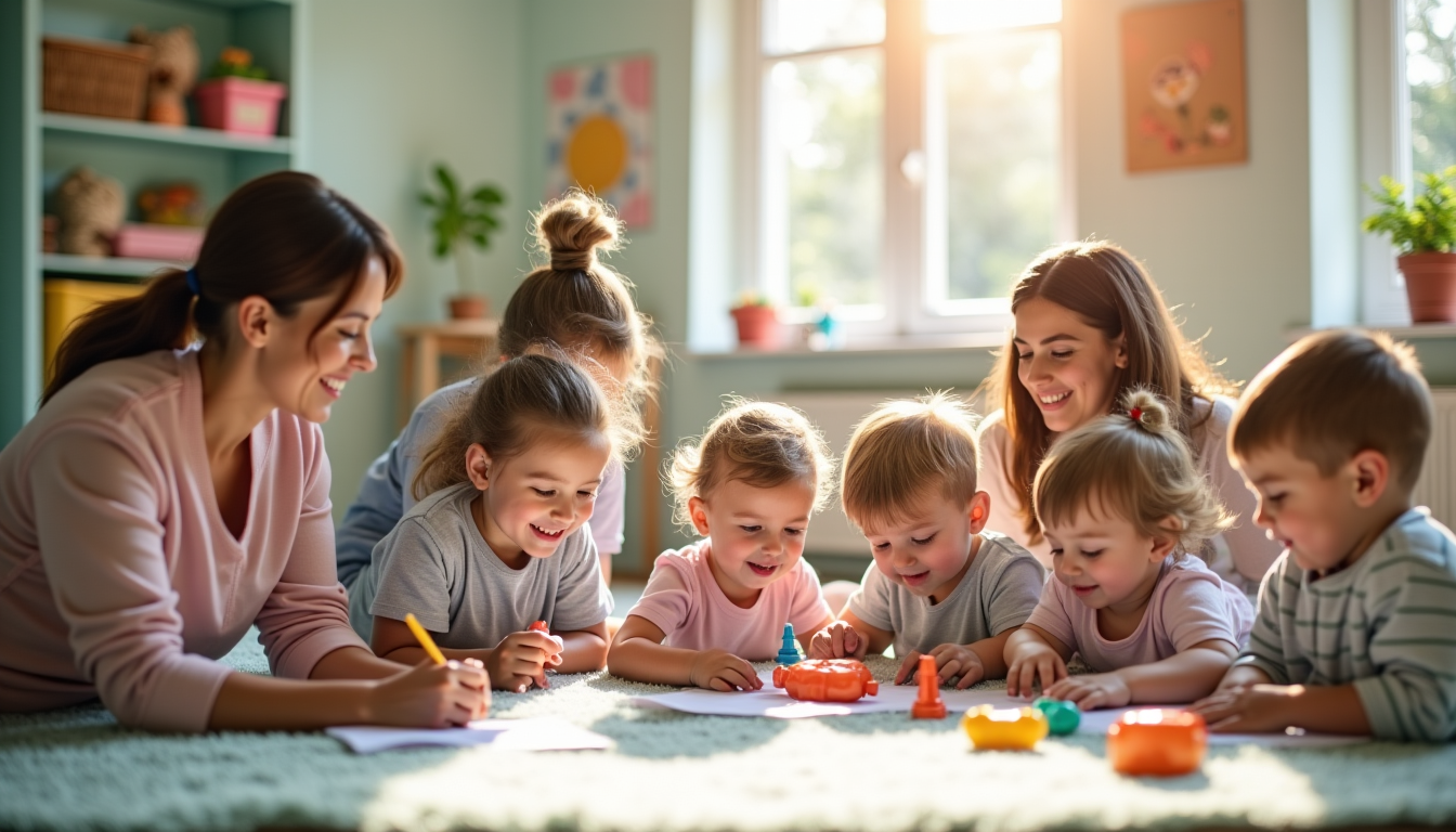 Illustration : la présence d'un personnel en nombre suffisant et — choisir une micro-crèche à agen pour l'accueil de votre enfant ?