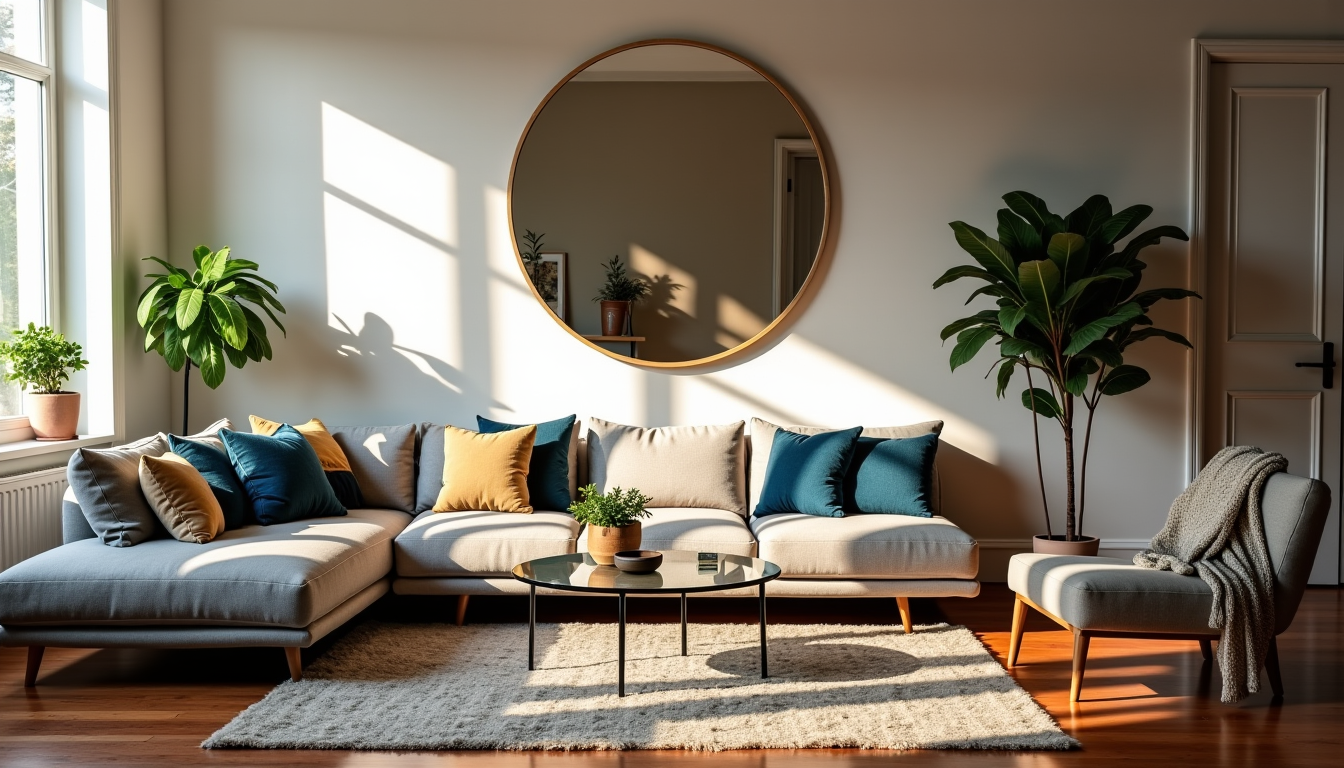 aménager son intérieur : astuces pour un espace harmonieux — les miroirs, placés stratégiquement, sont de véritables alliés.