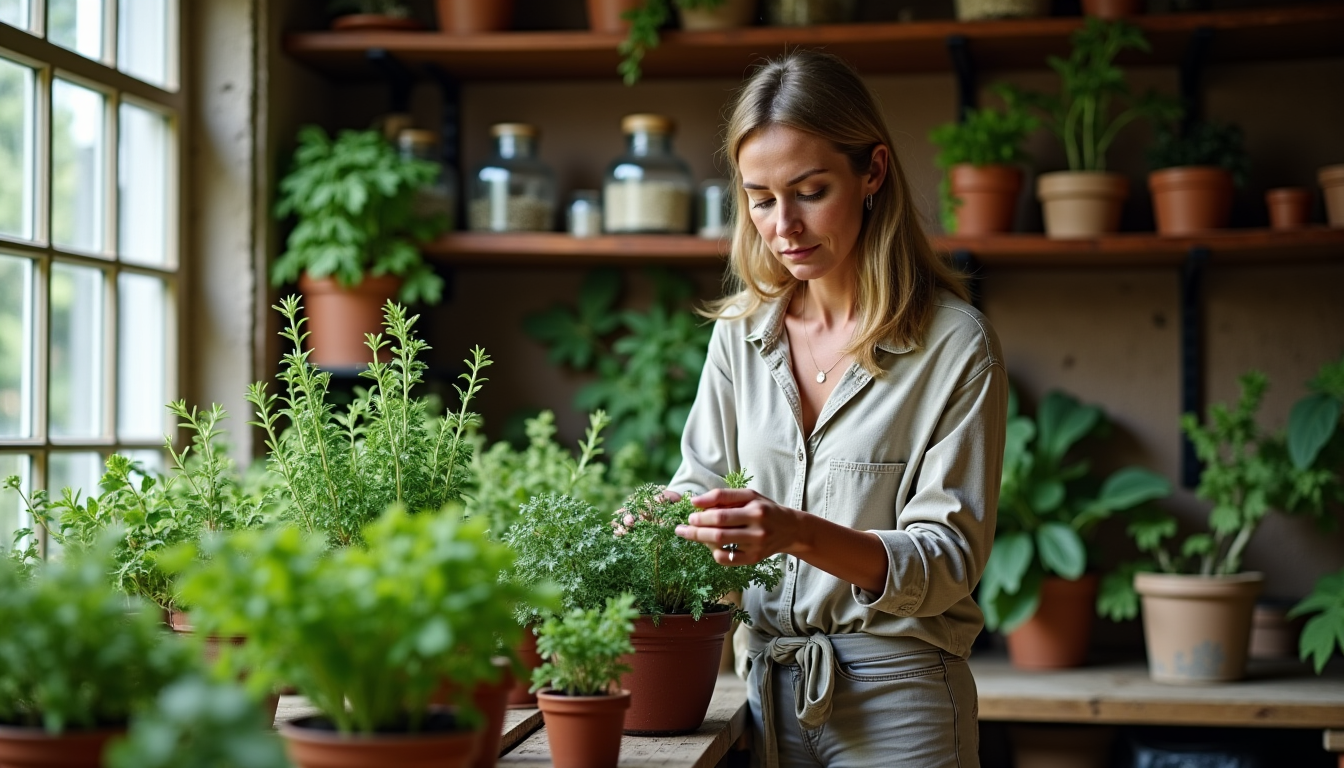 Illustration : régulier contenir la croissance parfum, infusions, cuisine — créer un coin de nature chez soi avec un atelier jardin