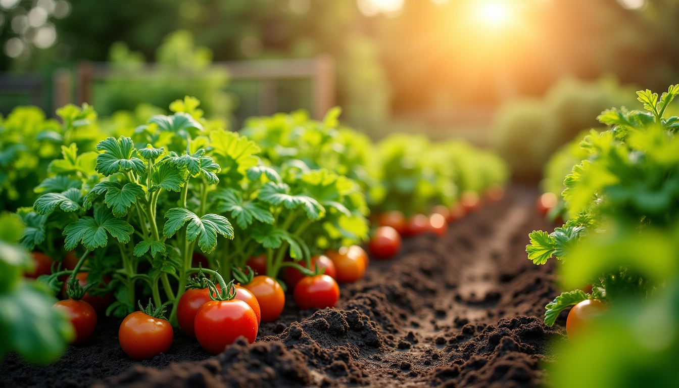 Illustration : un potager productif demande une attention continue, qui — secrets pour un potager délicieux et harmonieux