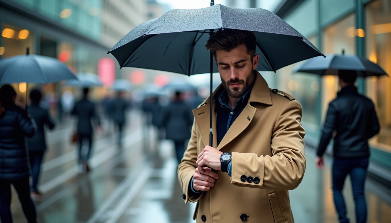 veste choisir pour compléter son vestiaire masculin ? — é saisons intermédiaires, pluie, travail gabardine de coton