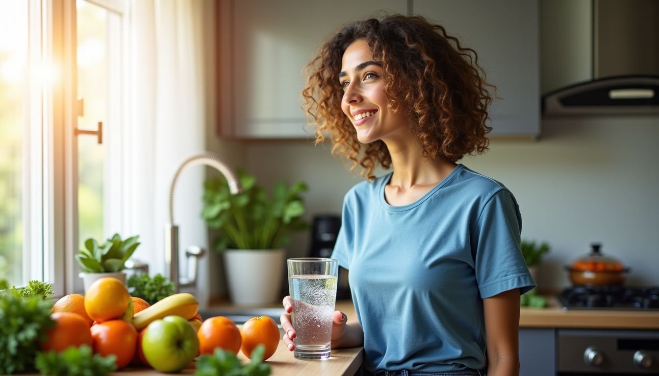 Illustration : l'eau est souvent sous-estimée, mais elle est vitale. — optimisez votre bien-être avec des choix alimentaires intelligents