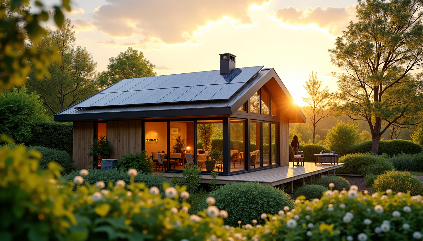 réduire l'empreinte écologique de votre foyer — une habitation bien conçue ou rénovée selon des